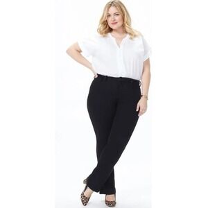 NWT NYDJ Women's Barbara Bootcut Jeans Plus Size Black Size 22W Slimming Stretch